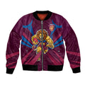 Brisbane Lions Australian Football Bomber Jacket Powerful Lion Mascot - Bold Team Colors