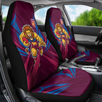 Brisbane Lions Australian Football Car Seat Cover Powerful Lion Mascot - Bold Team Colors