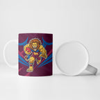 Brisbane Lions Australian Football Ceramic Mug Powerful Lion Mascot - Bold Team Colors