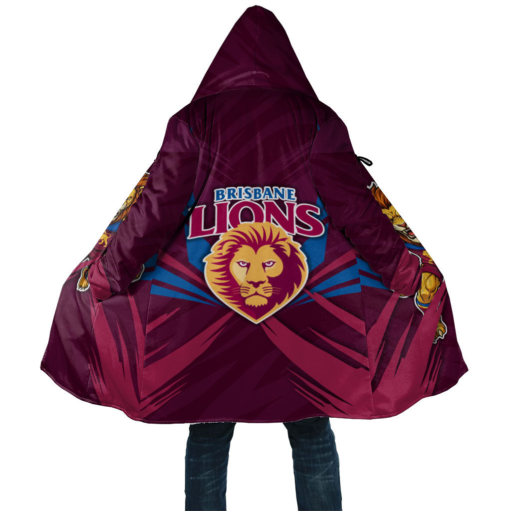 Brisbane Lions Australian Football Cloak Powerful Lion Mascot - Bold Team Colors