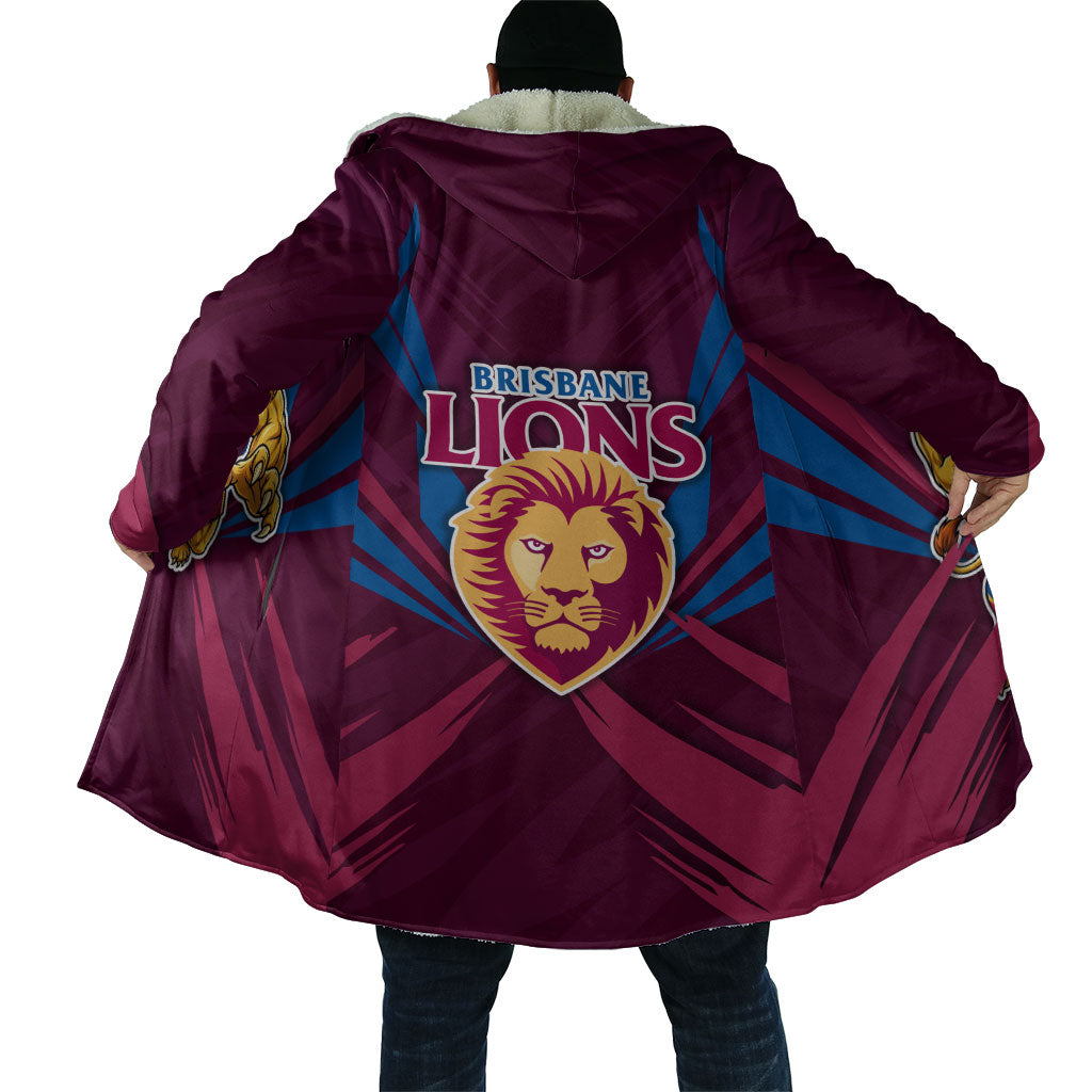 Brisbane Lions Australian Football Cloak Powerful Lion Mascot - Bold Team Colors