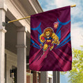 Brisbane Lions Australian Football Garden Flag Powerful Lion Mascot - Bold Team Colors