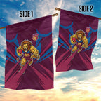 Brisbane Lions Australian Football Garden Flag Powerful Lion Mascot - Bold Team Colors