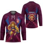 Brisbane Lions Australian Football Hockey Jersey Powerful Lion Mascot - Bold Team Colors