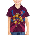 Brisbane Lions Australian Football Kid Hawaiian Shirt Powerful Lion Mascot - Bold Team Colors