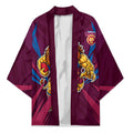 Brisbane Lions Australian Football Kimono Powerful Lion Mascot - Bold Team Colors