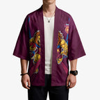 Brisbane Lions Australian Football Kimono Powerful Lion Mascot - Bold Team Colors