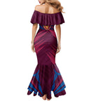 Brisbane Lions Australian Football Mermaid Dress Powerful Lion Mascot - Bold Team Colors