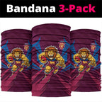 Brisbane Lions Australian Football Neck Gaiter Powerful Lion Mascot - Bold Team Colors