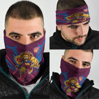 Brisbane Lions Australian Football Neck Gaiter Powerful Lion Mascot - Bold Team Colors