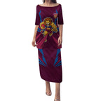 Brisbane Lions Australian Football Puletasi Powerful Lion Mascot - Bold Team Colors