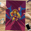 Brisbane Lions Australian Football Puzzle Powerful Lion Mascot - Bold Team Colors
