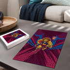 Brisbane Lions Australian Football Puzzle Powerful Lion Mascot - Bold Team Colors