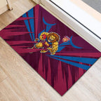 Brisbane Lions Australian Football Rubber Doormat Powerful Lion Mascot - Bold Team Colors