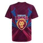 Brisbane Lions Australian Football Rugby Jersey Powerful Lion Mascot - Bold Team Colors