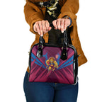 Brisbane Lions Australian Football Shoulder Handbag Powerful Lion Mascot - Bold Team Colors