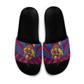 Brisbane Lions Australian Football Slide Sandals Powerful Lion Mascot - Bold Team Colors