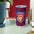 Brisbane Lions Australian Football Tumbler Cup Powerful Lion Mascot - Bold Team Colors