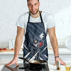 Carlton Blues Australian Football Apron Powerful Superhero Mascot - Bold Team Colors