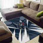 Carlton Blues Australian Football Area Rug Powerful Superhero Mascot - Bold Team Colors