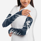 Carlton Blues Australian Football Arm Sleeves Powerful Superhero Mascot - Bold Team Colors