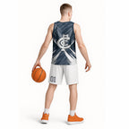 Carlton Blues Australian Football Basketball Jersey Powerful Superhero Mascot - Bold Team Colors