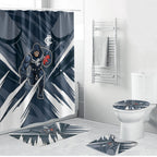 Carlton Blues Australian Football Bathroom Set Powerful Superhero Mascot - Bold Team Colors