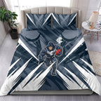 Carlton Blues Australian Football Bedding Set Powerful Superhero Mascot - Bold Team Colors