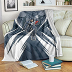 Carlton Blues Australian Football Blanket Powerful Superhero Mascot - Bold Team Colors