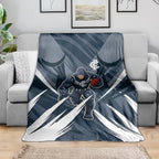 Carlton Blues Australian Football Blanket Powerful Superhero Mascot - Bold Team Colors