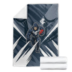 Carlton Blues Australian Football Blanket Powerful Superhero Mascot - Bold Team Colors