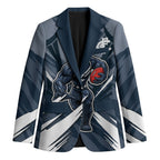 Carlton Blues Australian Football Blazer Powerful Superhero Mascot - Bold Team Colors