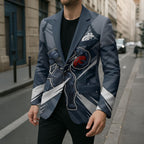 Carlton Blues Australian Football Blazer Powerful Superhero Mascot - Bold Team Colors