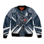 Carlton Blues Australian Football Bomber Jacket Powerful Superhero Mascot - Bold Team Colors