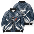 Carlton Blues Australian Football Bomber Puffer Jacket Powerful Superhero Mascot - Bold Team Colors