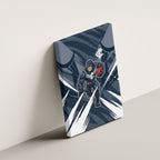 Carlton Blues Australian Football Canvas Wall Art Powerful Superhero Mascot - Bold Team Colors
