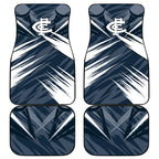 Carlton Blues Australian Football Car Mats Powerful Superhero Mascot - Bold Team Colors