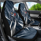 Carlton Blues Australian Football Car Seat Cover Powerful Superhero Mascot - Bold Team Colors