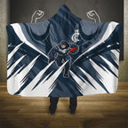 Carlton Blues Australian Football Hooded Blanket Powerful Superhero Mascot - Bold Team Colors