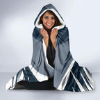 Carlton Blues Australian Football Hooded Blanket Powerful Superhero Mascot - Bold Team Colors