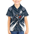 Carlton Blues Australian Football Kid Hawaiian Shirt Powerful Superhero Mascot - Bold Team Colors