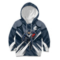 Carlton Blues Australian Football Kid Hoodie Powerful Superhero Mascot - Bold Team Colors