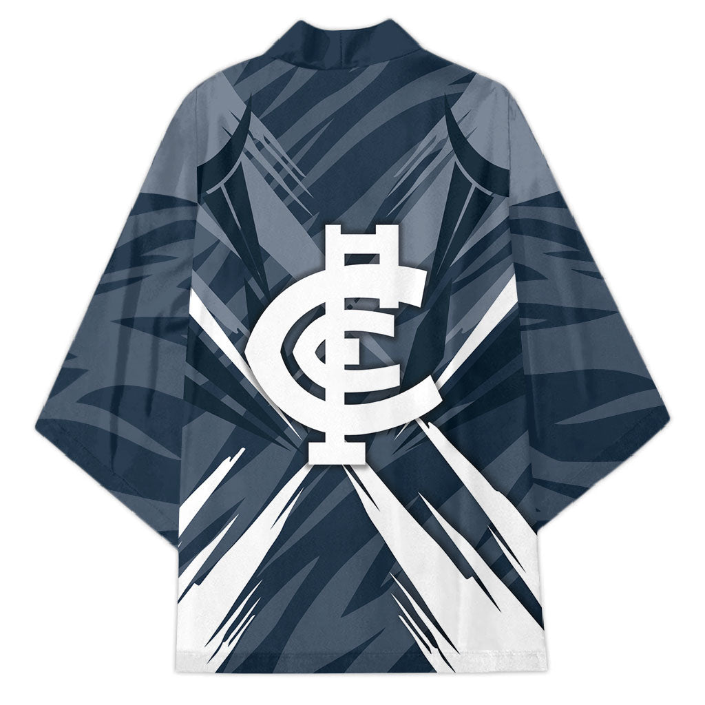 Carlton Blues Australian Football Kimono Powerful Superhero Mascot - Bold Team Colors