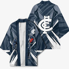 Carlton Blues Australian Football Kimono Powerful Superhero Mascot - Bold Team Colors