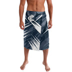 Carlton Blues Australian Football Lavalava Powerful Superhero Mascot - Bold Team Colors