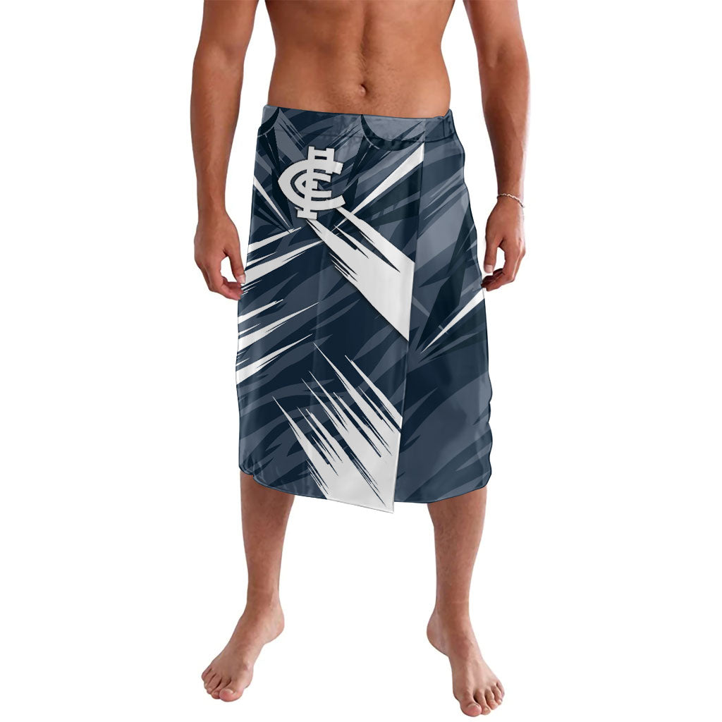 Carlton Blues Australian Football Lavalava Powerful Superhero Mascot - Bold Team Colors
