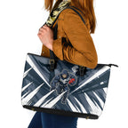 Carlton Blues Australian Football Leather Tote Bag Powerful Superhero Mascot - Bold Team Colors