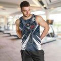 Carlton Blues Australian Football Men Tank Top Powerful Superhero Mascot - Bold Team Colors