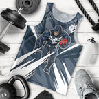 Carlton Blues Australian Football Men Tank Top Powerful Superhero Mascot - Bold Team Colors