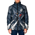 Carlton Blues Australian Football Padded Jacket Powerful Superhero Mascot - Bold Team Colors